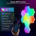 8 Pack RGB Hexagon Wall Lights with App Control