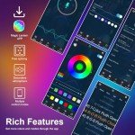 SLARY 10-Pack RGB Hexagon Wall Lights Set