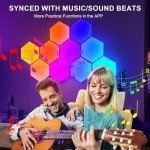 SLARY 10-Pack RGB Hexagon Wall Lights Set