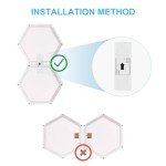 Hexagon LED Night Light with Touch Sensor