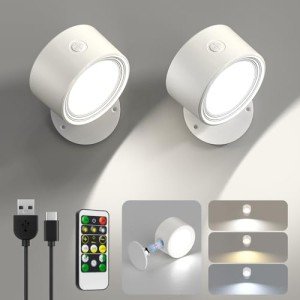 Rechargeable LED Wall Sconces with Remote Control