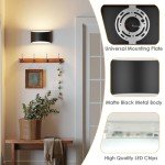 FOLKSMATE Modern LED Wall Sconces Set of 2