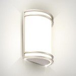 10 Inch Brushed Nickel LED Wall Sconce Light