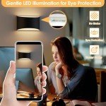 FOLKSMATE Modern LED Wall Sconces Set of 2