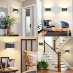 FOLKSMATE Modern LED Wall Sconces Set of 2