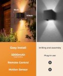 Remote-Controlled Motion Sensor Wall Light - 2 Pack