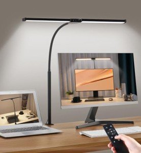 Smart LED Desk Lamp with Adjustable Gooseneck