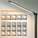 Smart LED Desk Lamp with USB Charging Ports