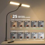 Smart LED Desk Lamp with Adjustable Gooseneck