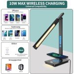 10-in-1 LED Smart Desk Lamp with Wireless Charger