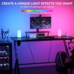 ROOTRO RGB Touch Bedside Lamp – Dimmable & Stylish