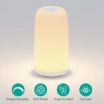 ROOTRO RGB Touch Bedside Lamp – Dimmable & Stylish