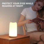 ROOTRO RGB Touch Bedside Lamp – Dimmable & Stylish