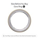 Oura Ring 4 - Gold Size 8 Smart Tracker