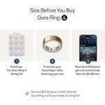 Oura Ring 4 - Gold Size 8 Smart Tracker