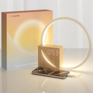Vivilumens Sunrise Alarm Clock with White Noise