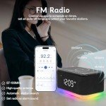 Smart Bluetooth Alarm Clock with Night Light & FM Radio