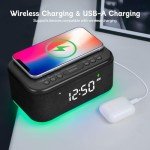 Smart Bluetooth Alarm Clock with Night Light & FM Radio