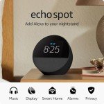Smart Alarm Clock with Alexa - Amazon Echo Spot