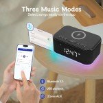 Smart Bluetooth Alarm Clock with Night Light & FM Radio