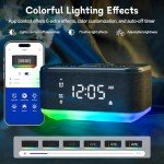 Smart Bluetooth Alarm Clock with Night Light & FM Radio