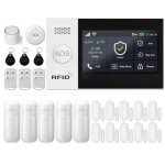 Smart Home Alarm System with Touch Screen Control