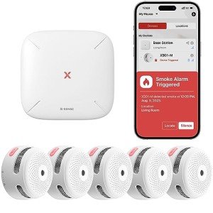 X-Sense Wi-Fi Smoke Detectors with Base Station