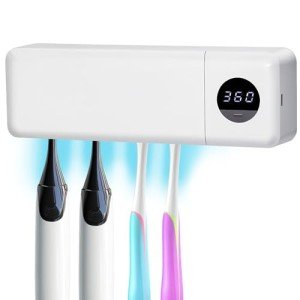 Rechargeable UV Toothbrush Sanitizer and Holder