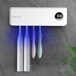 Auntyfey Wall-Mounted Toothbrush Sanitizer with Timer