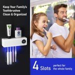 Rechargeable UV Toothbrush Sanitizer and Holder