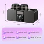 LED Smart Toothbrush Holder with Cleaner & Timer