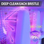 LED Smart Toothbrush Holder with Cleaner & Timer