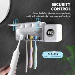 Auntyfey Wall-Mounted Toothbrush Sanitizer with Timer
