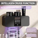 LED Smart Toothbrush Holder with Cleaner & Timer