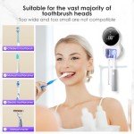Smart Wall-Mounted Toothbrush Holder with Cleaner