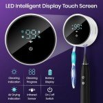 Smart Wall-Mounted Toothbrush Holder with Cleaner