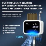 Smart LED Toothbrush Cleaner and Holder Tech