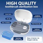 Portable Toothbrush Sanitizer Case with Light