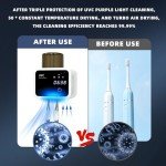 Smart LED Toothbrush Cleaner and Holder Tech