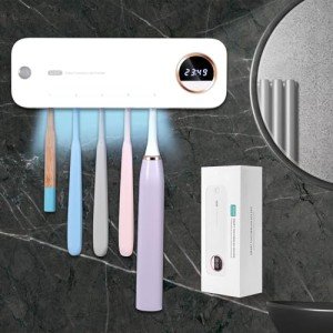 Electric Toothbrush Holder with Fan Drying Timer