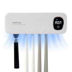 Wall-Mounted Toothbrush Holder with Fan Drying Function