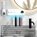 Automatic Toothpaste Dispenser and Toothbrush Cleaner Set