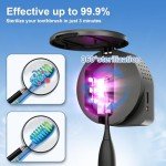 Rechargeable UV Toothbrush Sanitizer and Holder