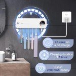 Electric Toothbrush Holder with Fan Drying Timer