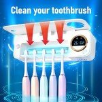 Automatic Toothpaste Dispenser and Toothbrush Cleaner Set