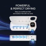 Wall-Mounted Toothbrush Holder with Fan Drying Function