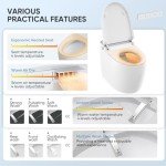 LEIVI Smart Toilet with Bidet and Remote Control