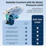 Smart Toilet with Bidet & Heated Seat Features