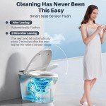 Smart Toilet with Bidet & Heated Seat Features