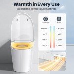 Smart Toilet with Bidet & Heated Seat Features